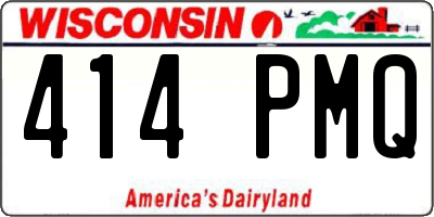 WI license plate 414PMQ