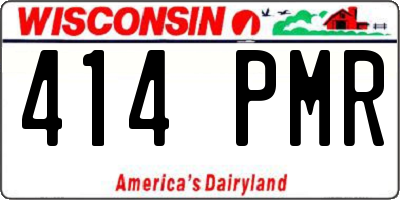 WI license plate 414PMR