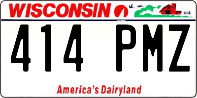 WI license plate 414PMZ