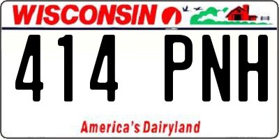 WI license plate 414PNH