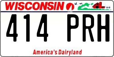 WI license plate 414PRH