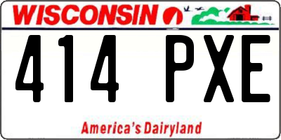 WI license plate 414PXE