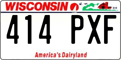 WI license plate 414PXF