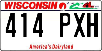 WI license plate 414PXH