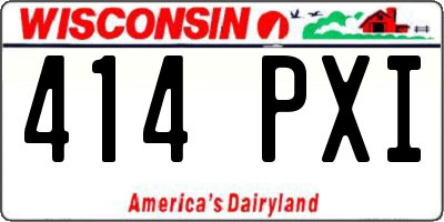 WI license plate 414PXI
