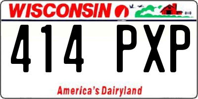 WI license plate 414PXP