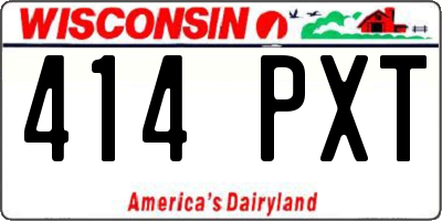 WI license plate 414PXT