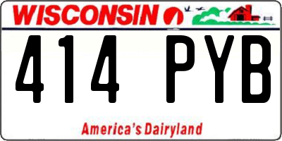 WI license plate 414PYB