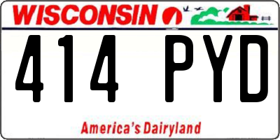 WI license plate 414PYD
