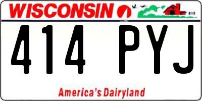 WI license plate 414PYJ