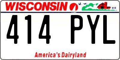 WI license plate 414PYL
