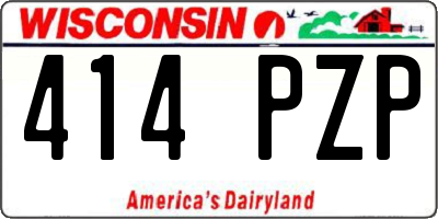 WI license plate 414PZP