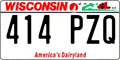 WI license plate 414PZQ