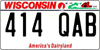 WI license plate 414QAB