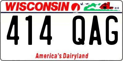 WI license plate 414QAG
