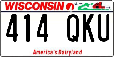 WI license plate 414QKU