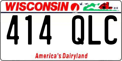 WI license plate 414QLC