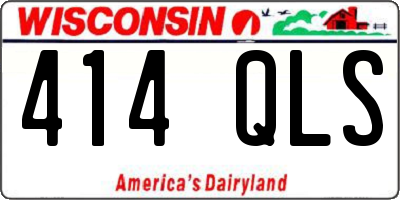 WI license plate 414QLS