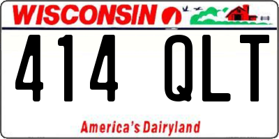 WI license plate 414QLT