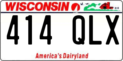 WI license plate 414QLX