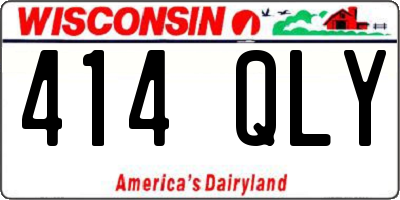 WI license plate 414QLY