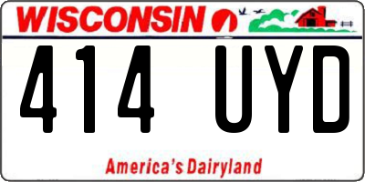 WI license plate 414UYD