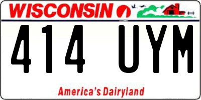 WI license plate 414UYM