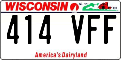WI license plate 414VFF