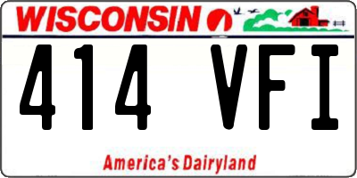 WI license plate 414VFI