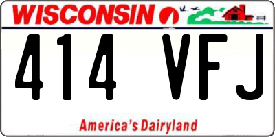 WI license plate 414VFJ