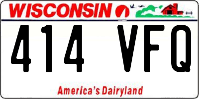 WI license plate 414VFQ