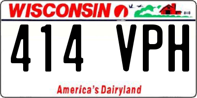 WI license plate 414VPH