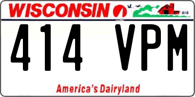 WI license plate 414VPM