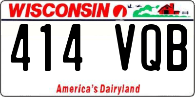 WI license plate 414VQB