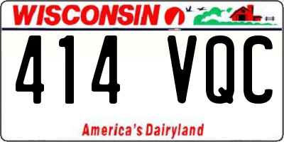 WI license plate 414VQC