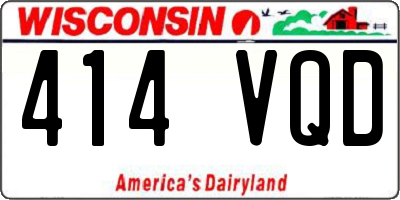 WI license plate 414VQD