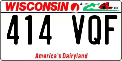 WI license plate 414VQF