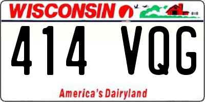 WI license plate 414VQG