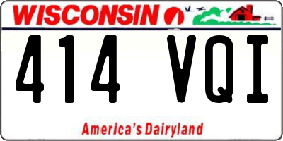 WI license plate 414VQI