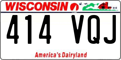 WI license plate 414VQJ