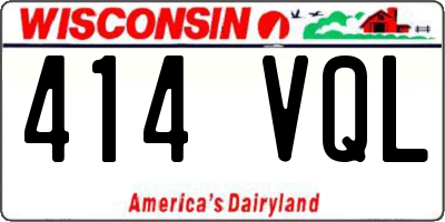 WI license plate 414VQL