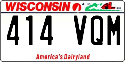 WI license plate 414VQM
