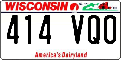 WI license plate 414VQO
