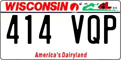 WI license plate 414VQP