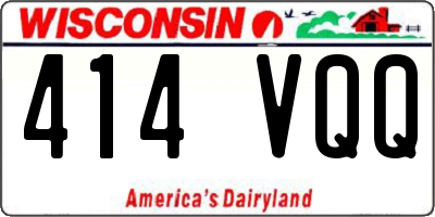 WI license plate 414VQQ