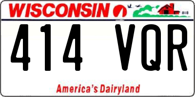WI license plate 414VQR
