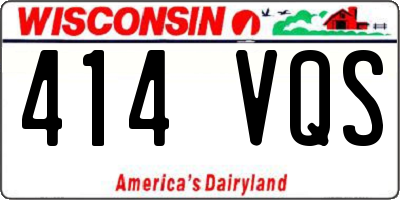 WI license plate 414VQS