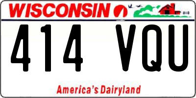 WI license plate 414VQU