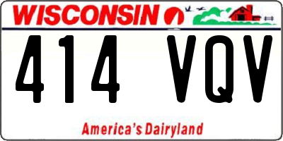 WI license plate 414VQV