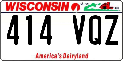 WI license plate 414VQZ